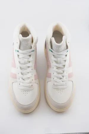 Gola Slam Trident Sneakers in White/Chalk-Pink/Moonlight