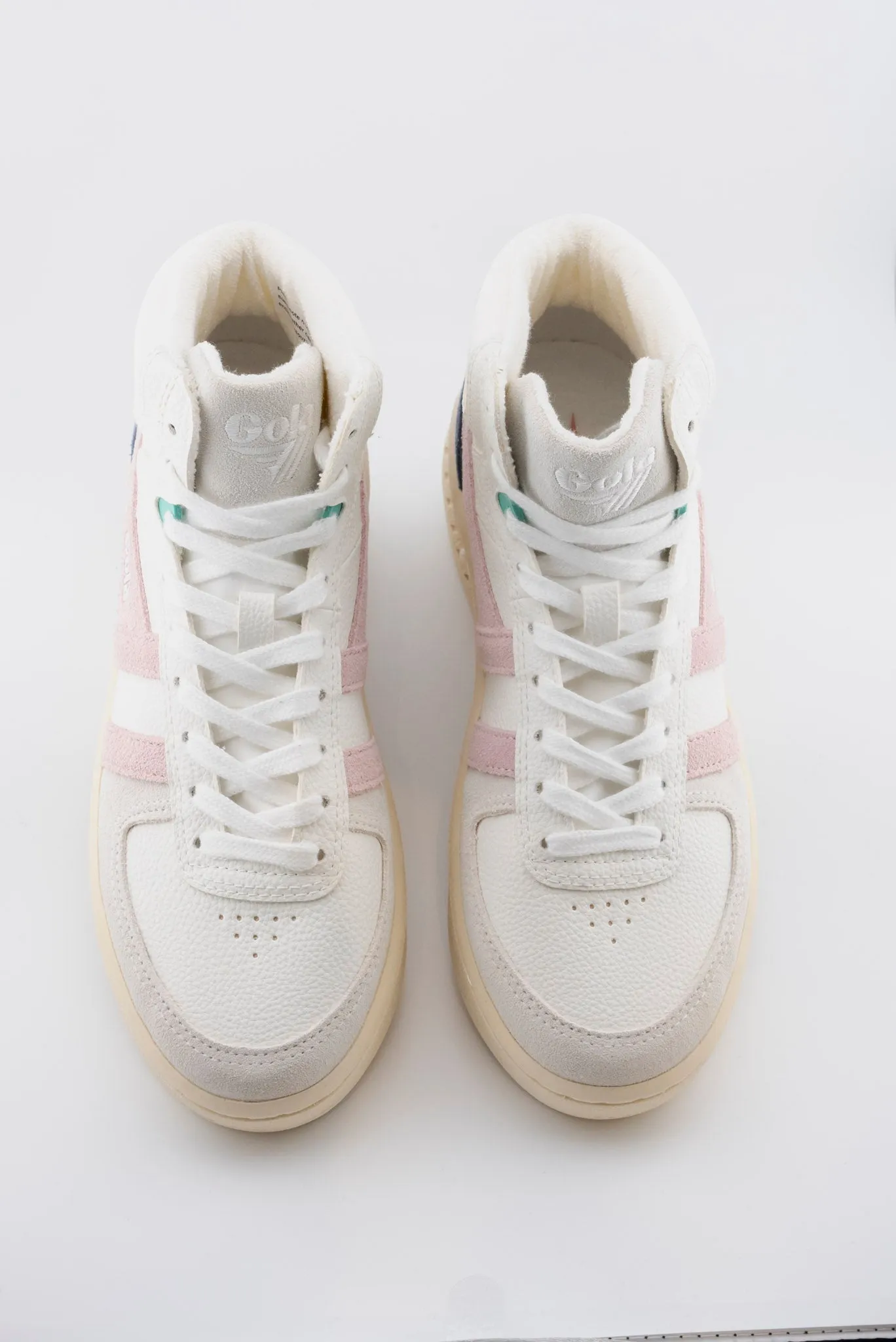 Gola Slam Trident Sneakers in White/Chalk-Pink/Moonlight