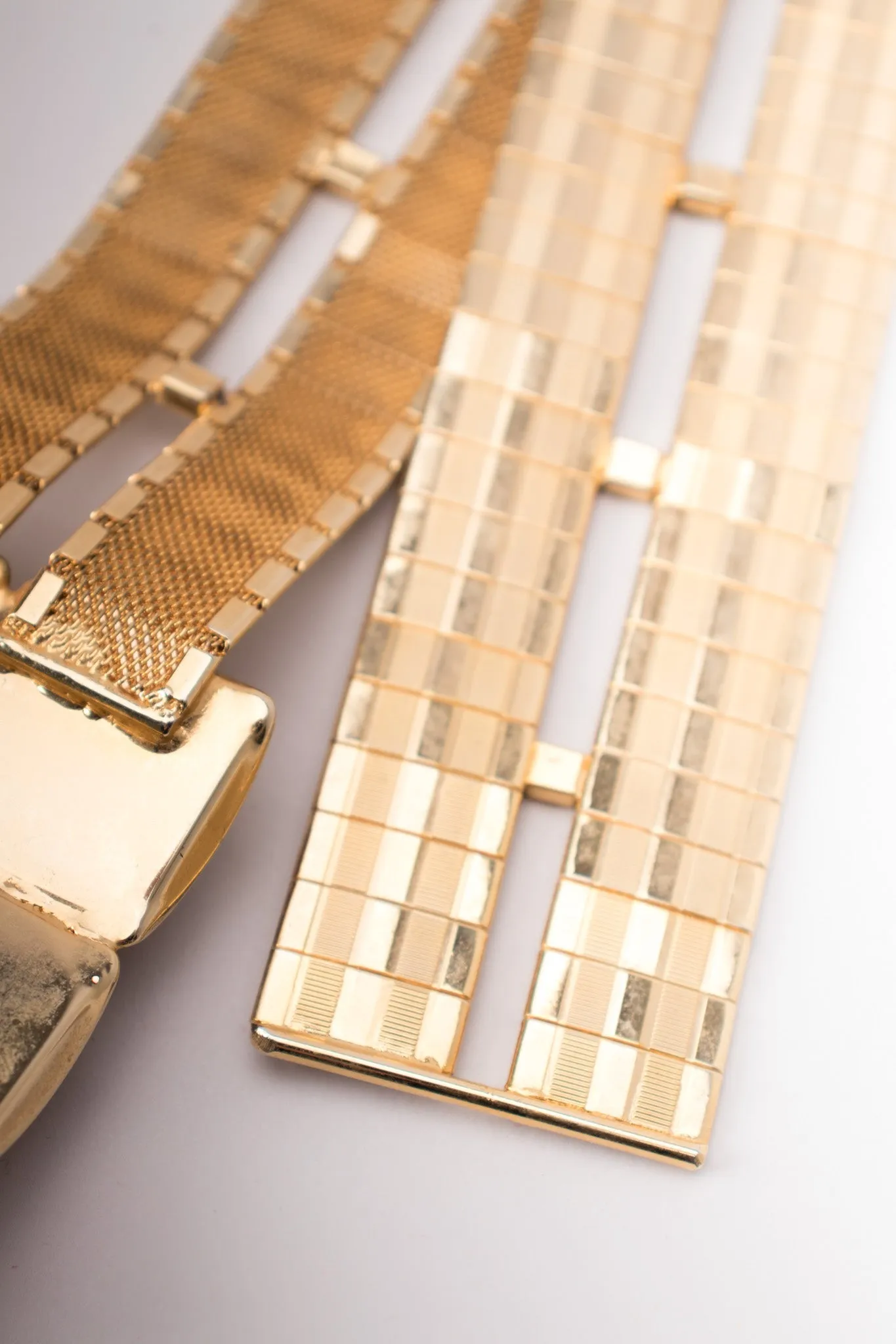 Gold Snakeskin Hematite Belt