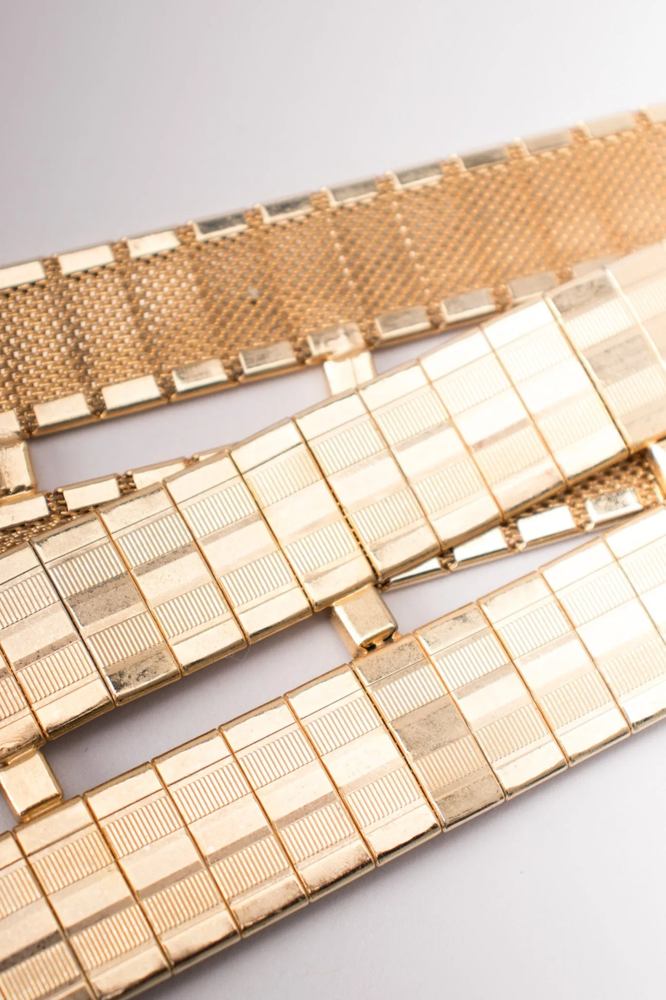 Gold Snakeskin Hematite Belt