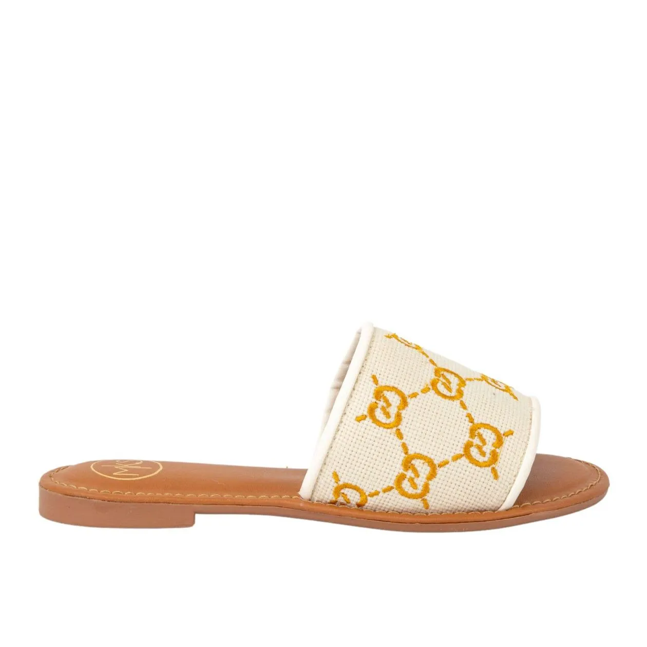 Gold Sunny Game Day Sandals