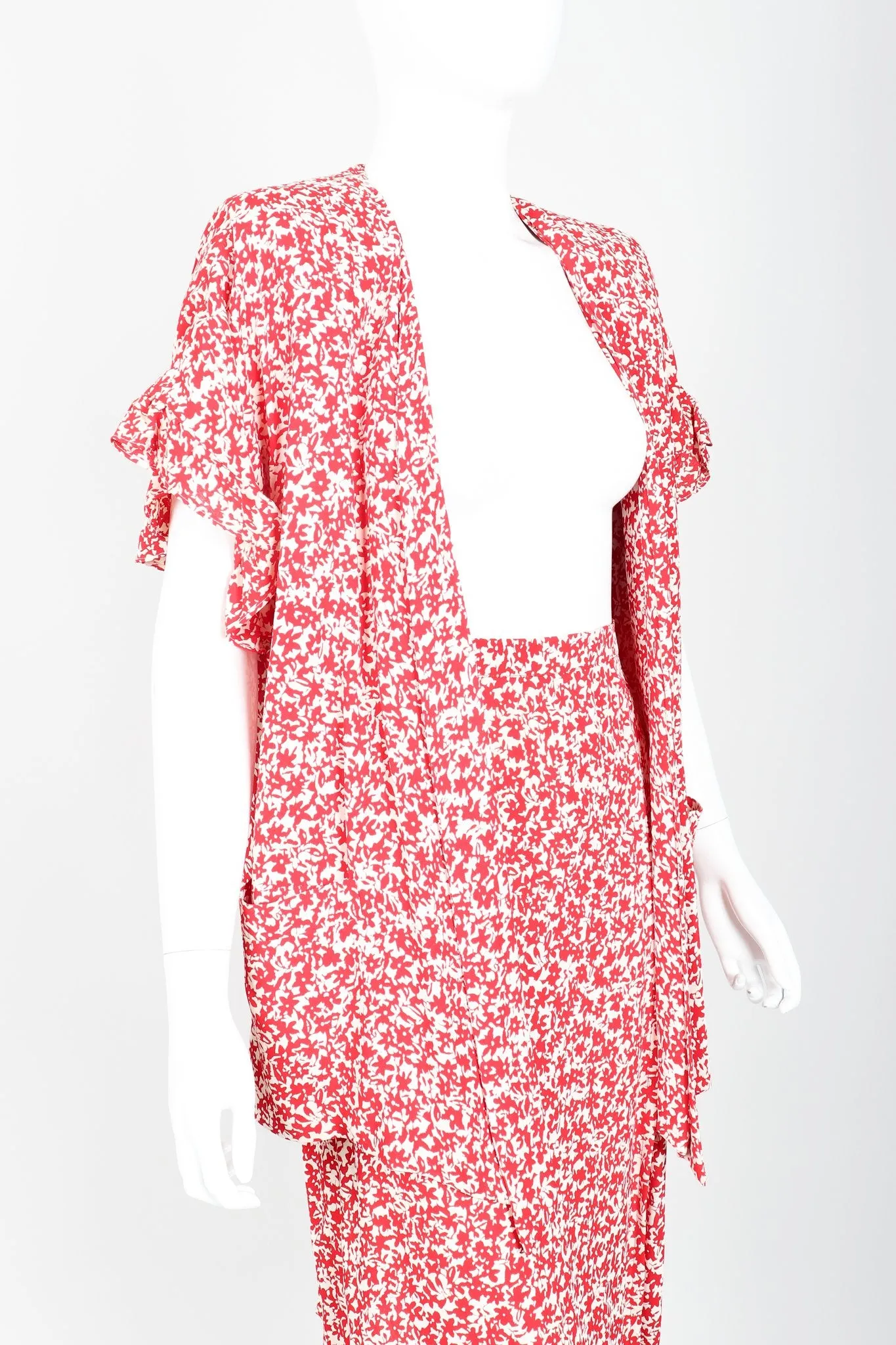 Graphic Waterfall Jacket & Skirt Set