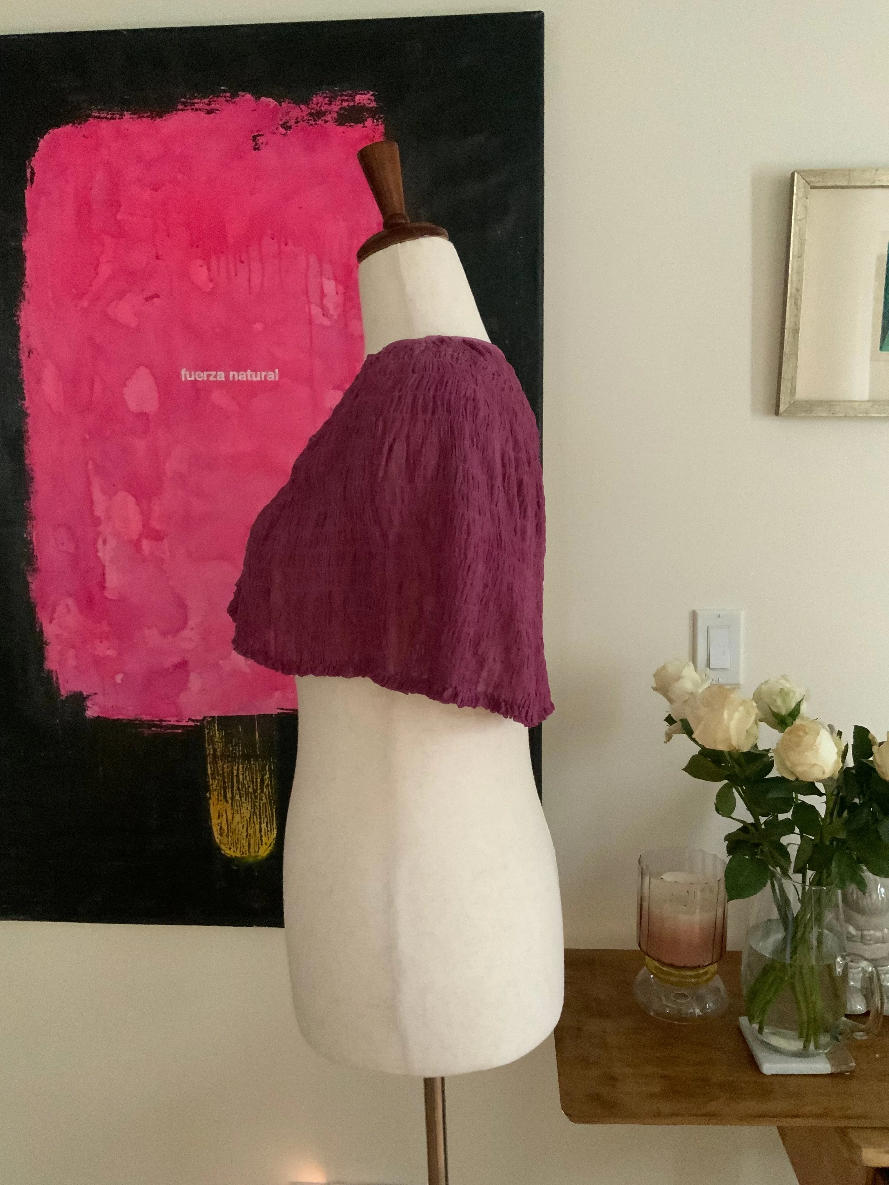 Hand Dyed Chiffon Cape - 30s - 30H