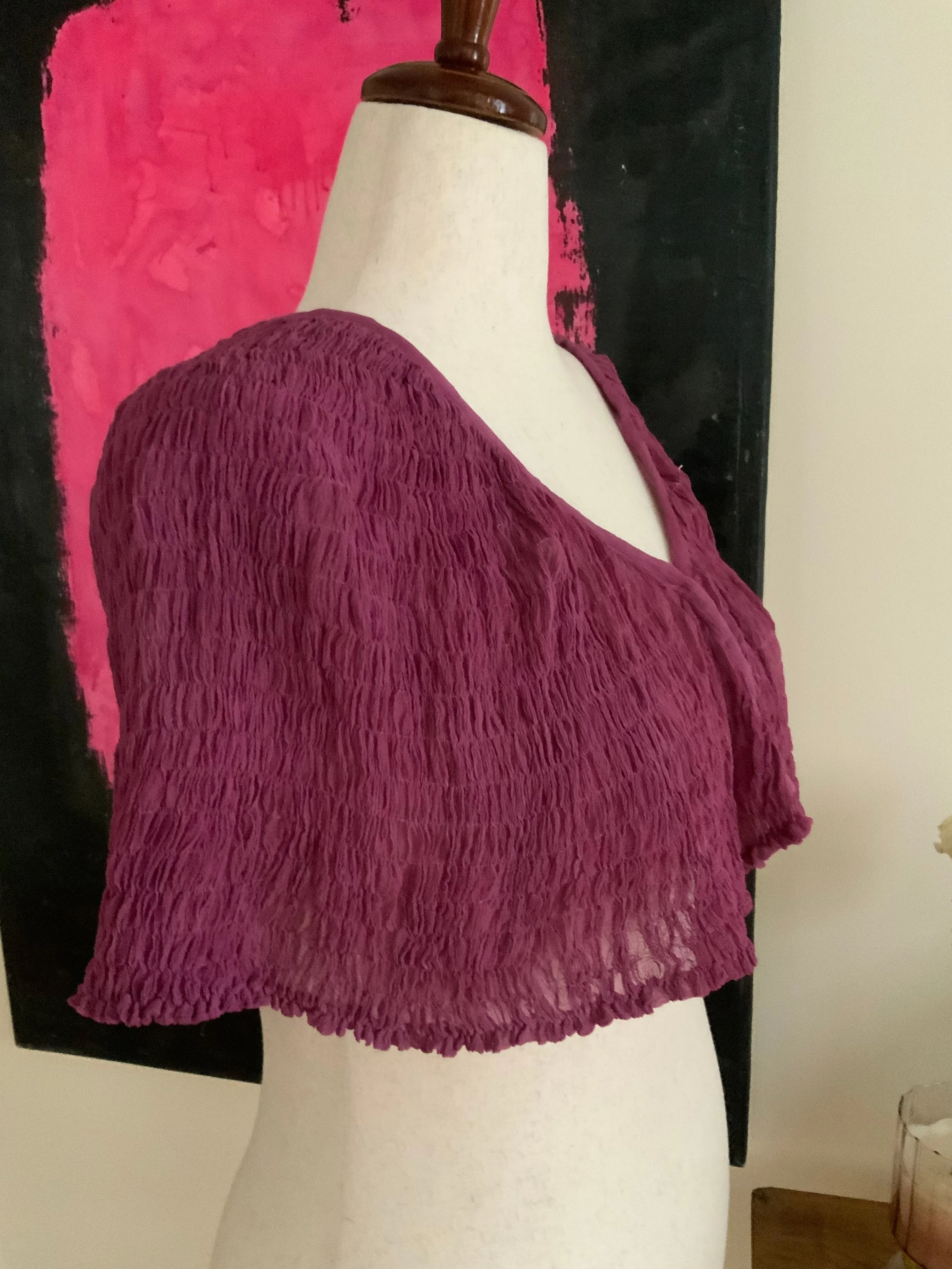 Hand Dyed Chiffon Cape - 30s - 30H
