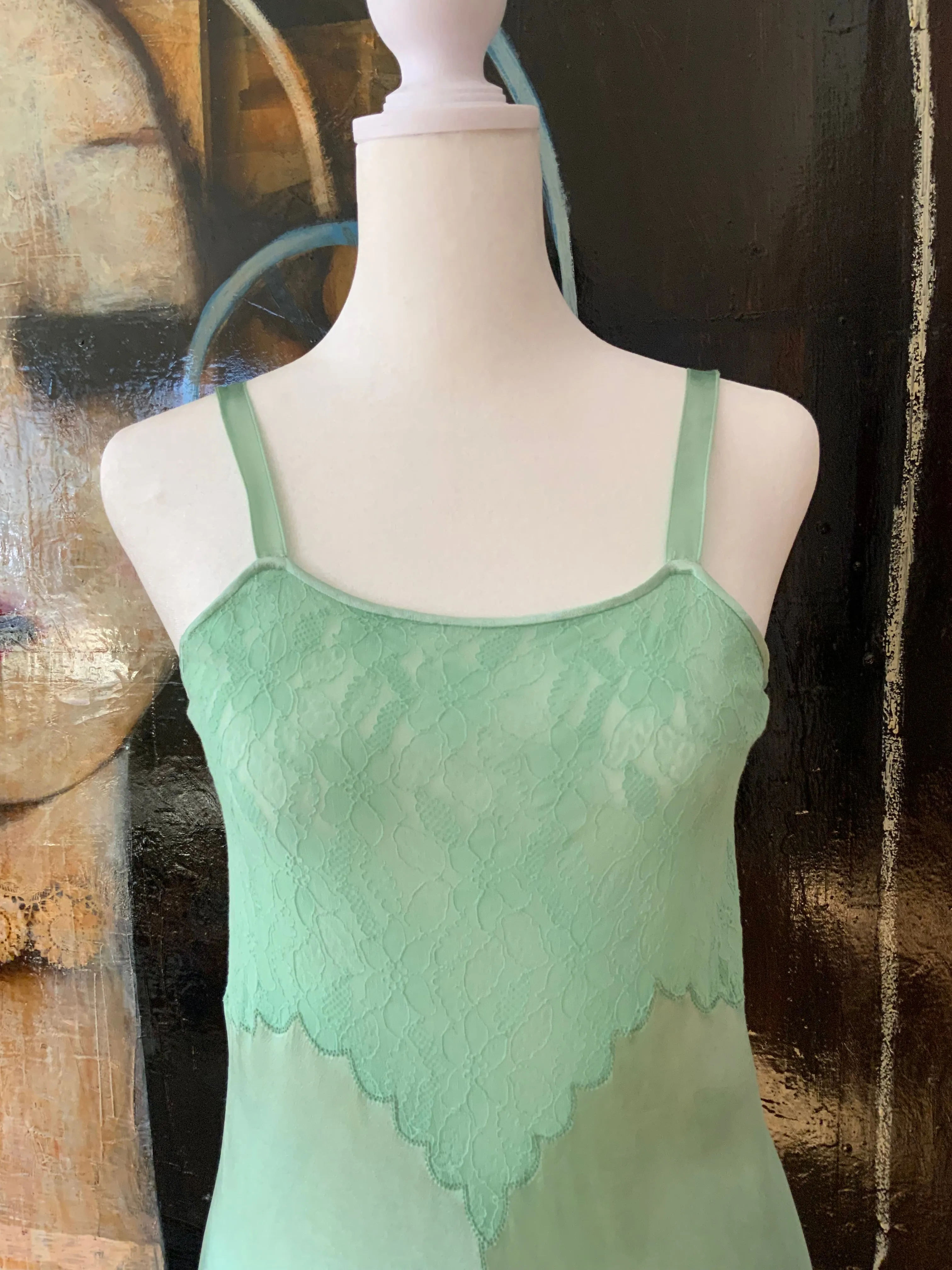 Hand Dyed Maxi Dress - 70s - 70A