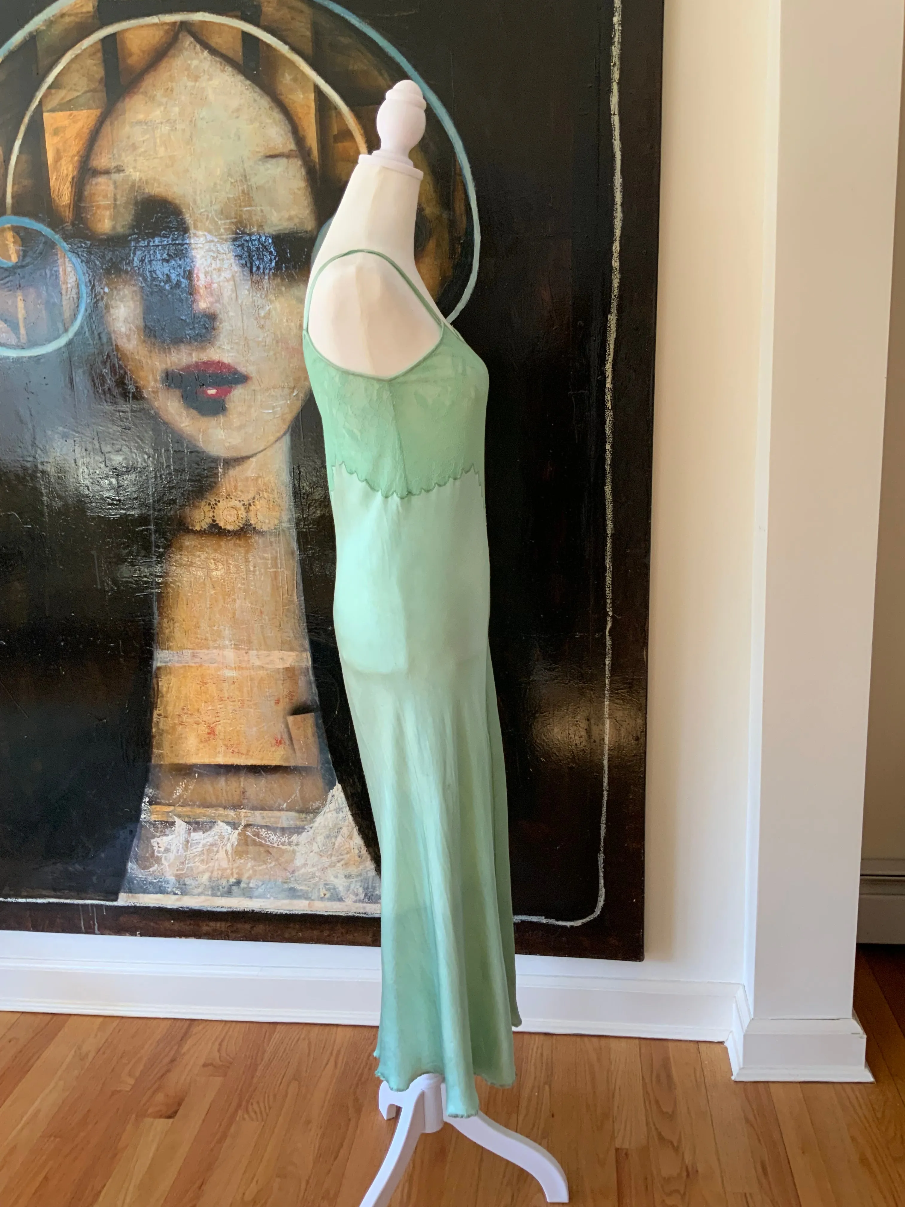 Hand Dyed Maxi Dress - 70s - 70A