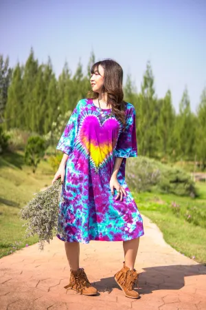 Heart of the Sky Hand Dyed Boho Hippie Dress