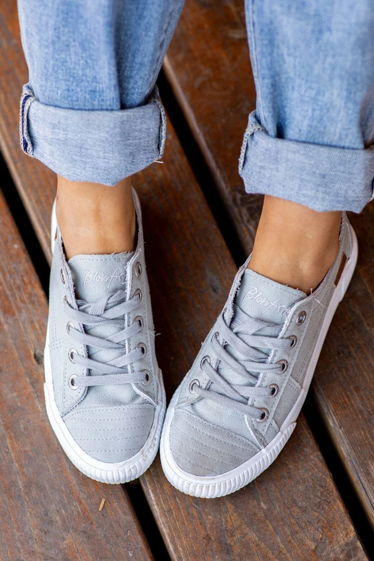 Light Grey and White Sneakers