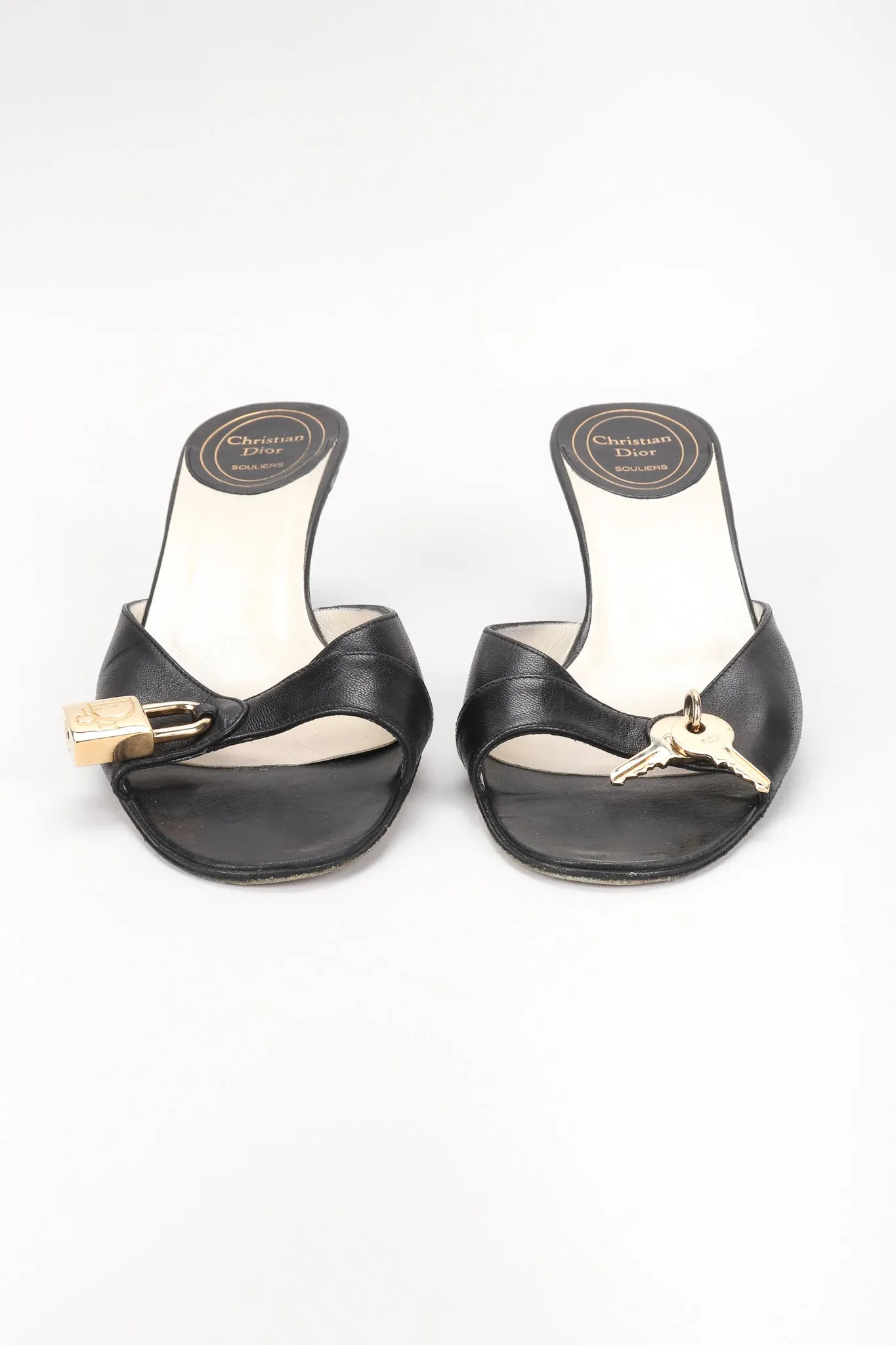 Lock & Key Leather Sandals