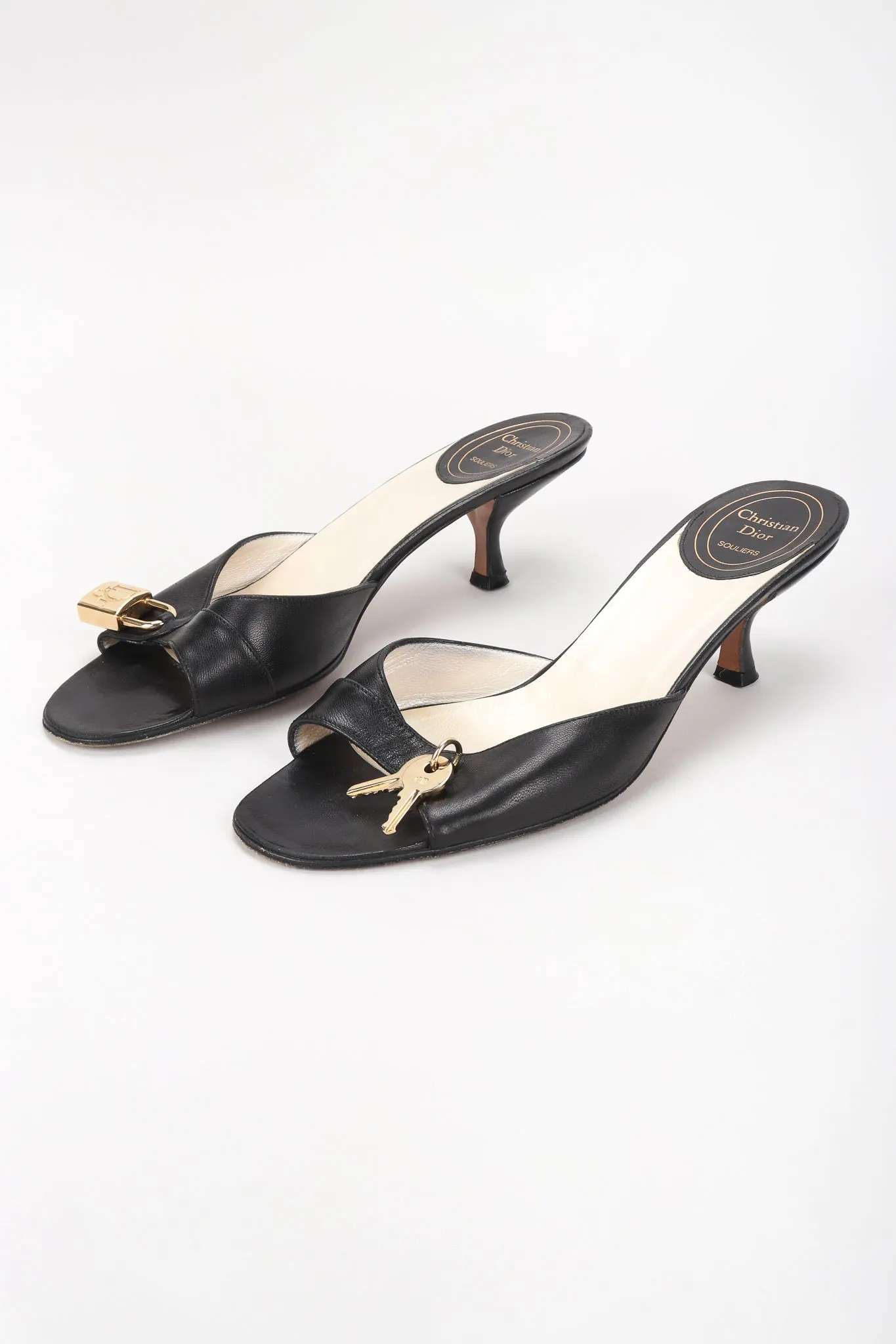 Lock & Key Leather Sandals