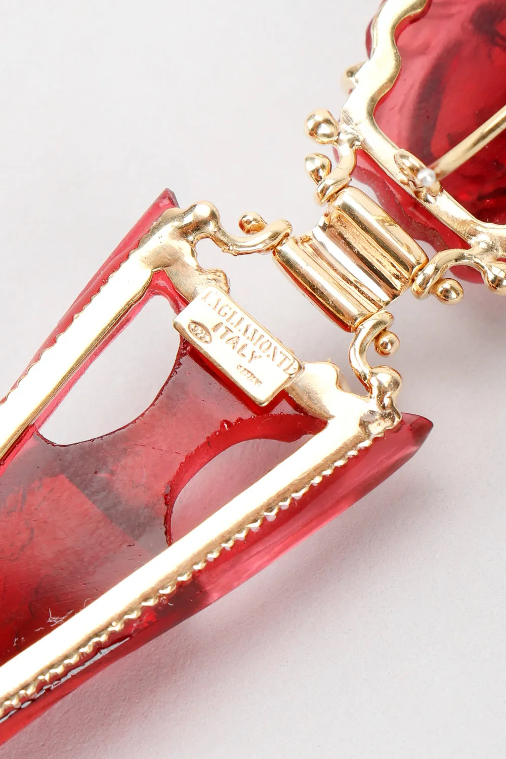 Medusa Wine Drop Earrings
