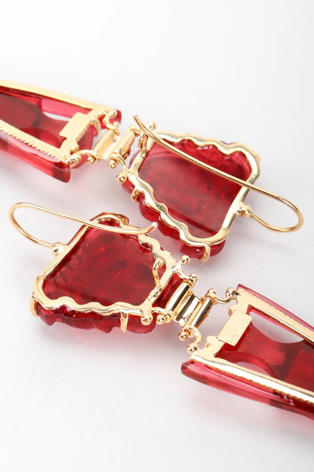 Medusa Wine Drop Earrings