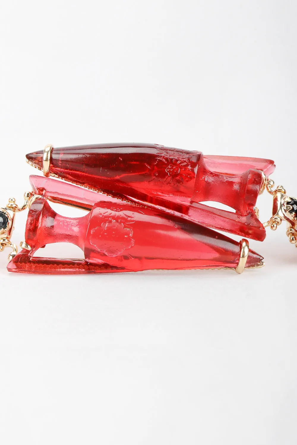 Medusa Wine Drop Earrings