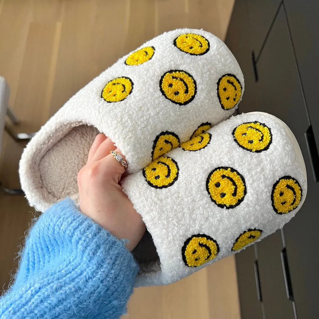Mini Happy Face Slides Slippers - Buy 1 Get 1 Free