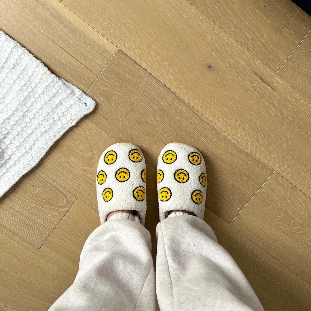 Mini Happy Face Slides Slippers - Buy 1 Get 1 Free