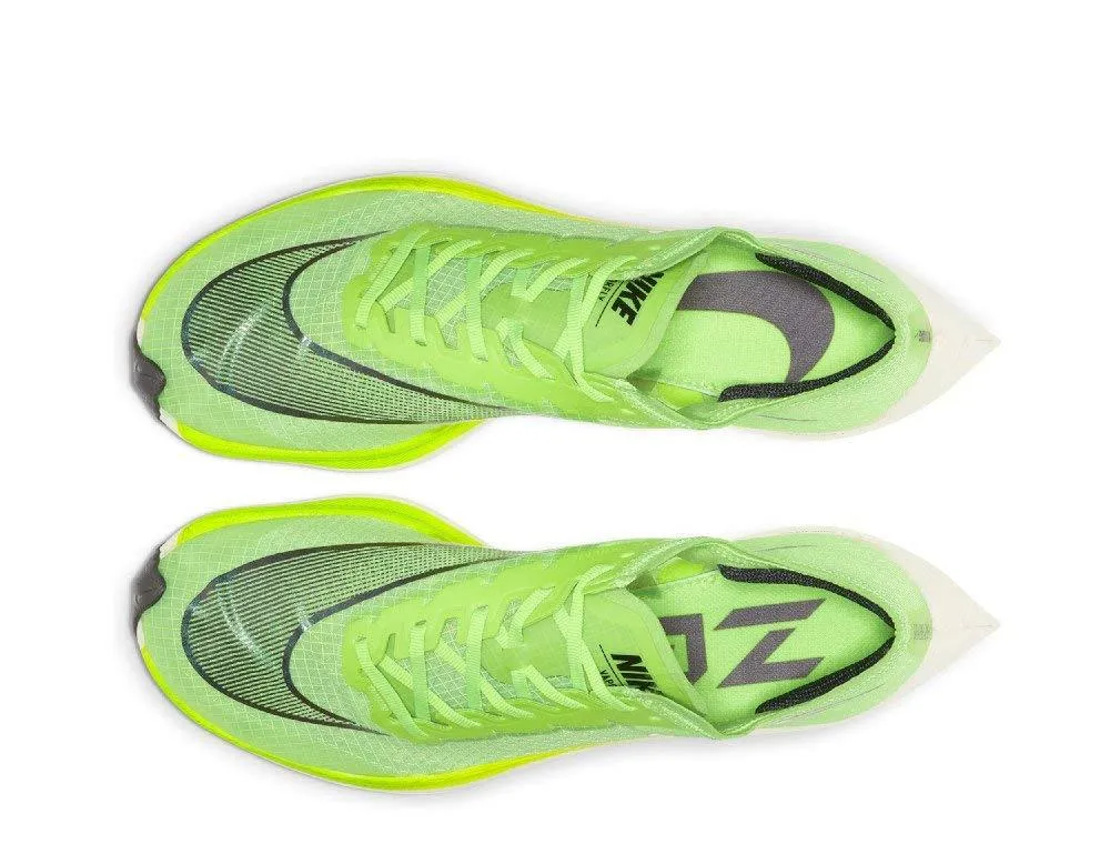 Nike ZoomX Vaporfly Next% Running Shoes (M4.0/W5.5, Green/Black)