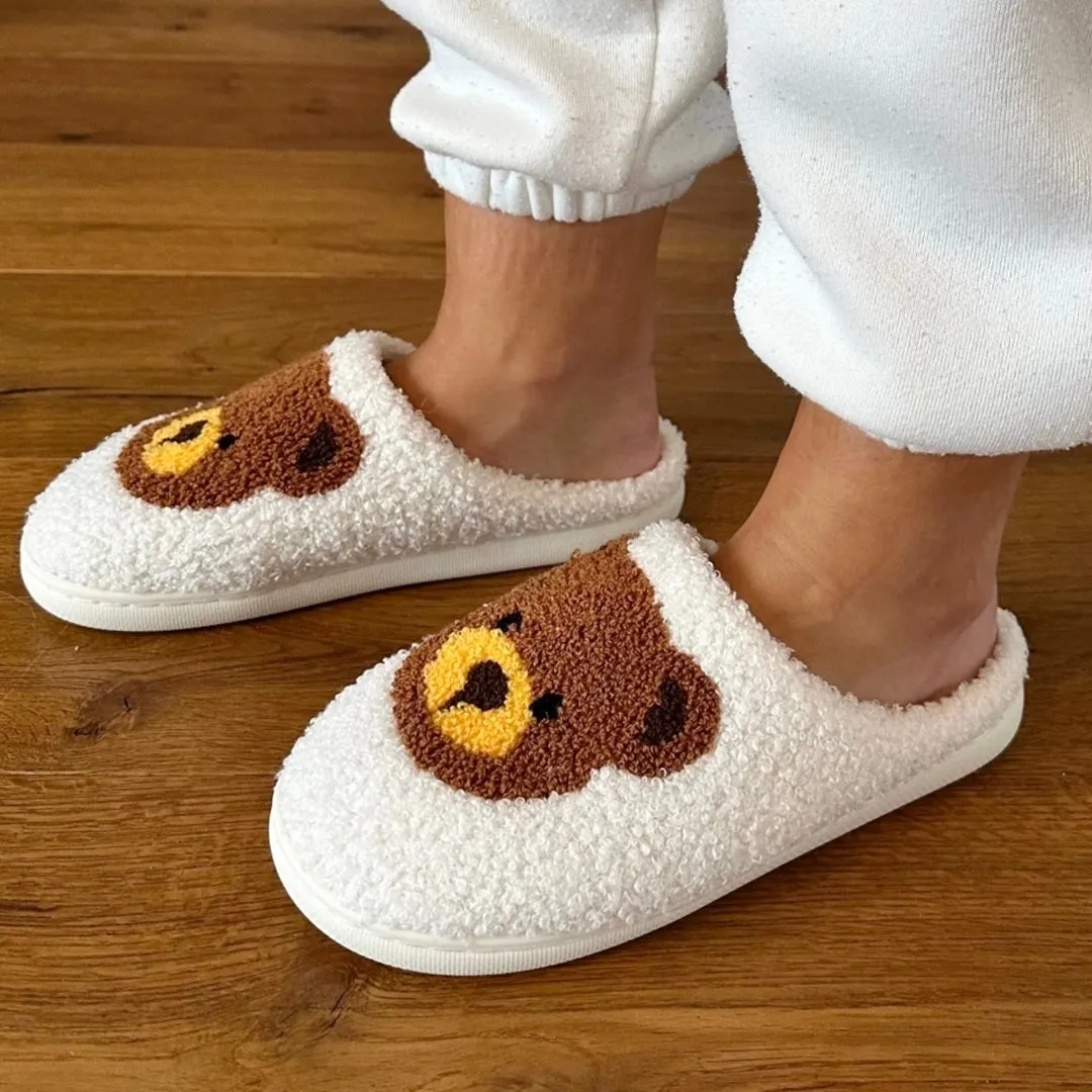 Nordic Teddy Bear Slippers