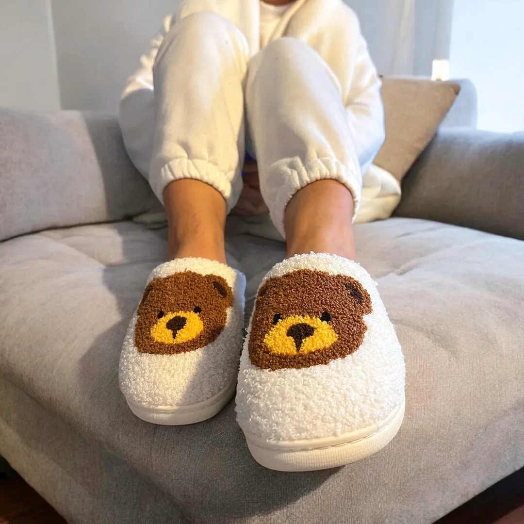 Nordic Teddy Bear Slippers