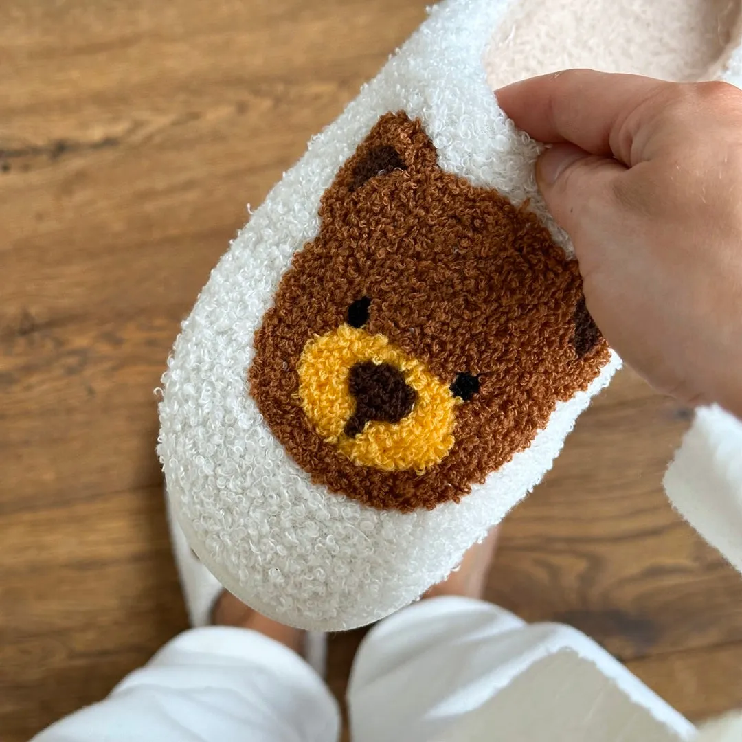 Nordic Teddy Bear Slippers