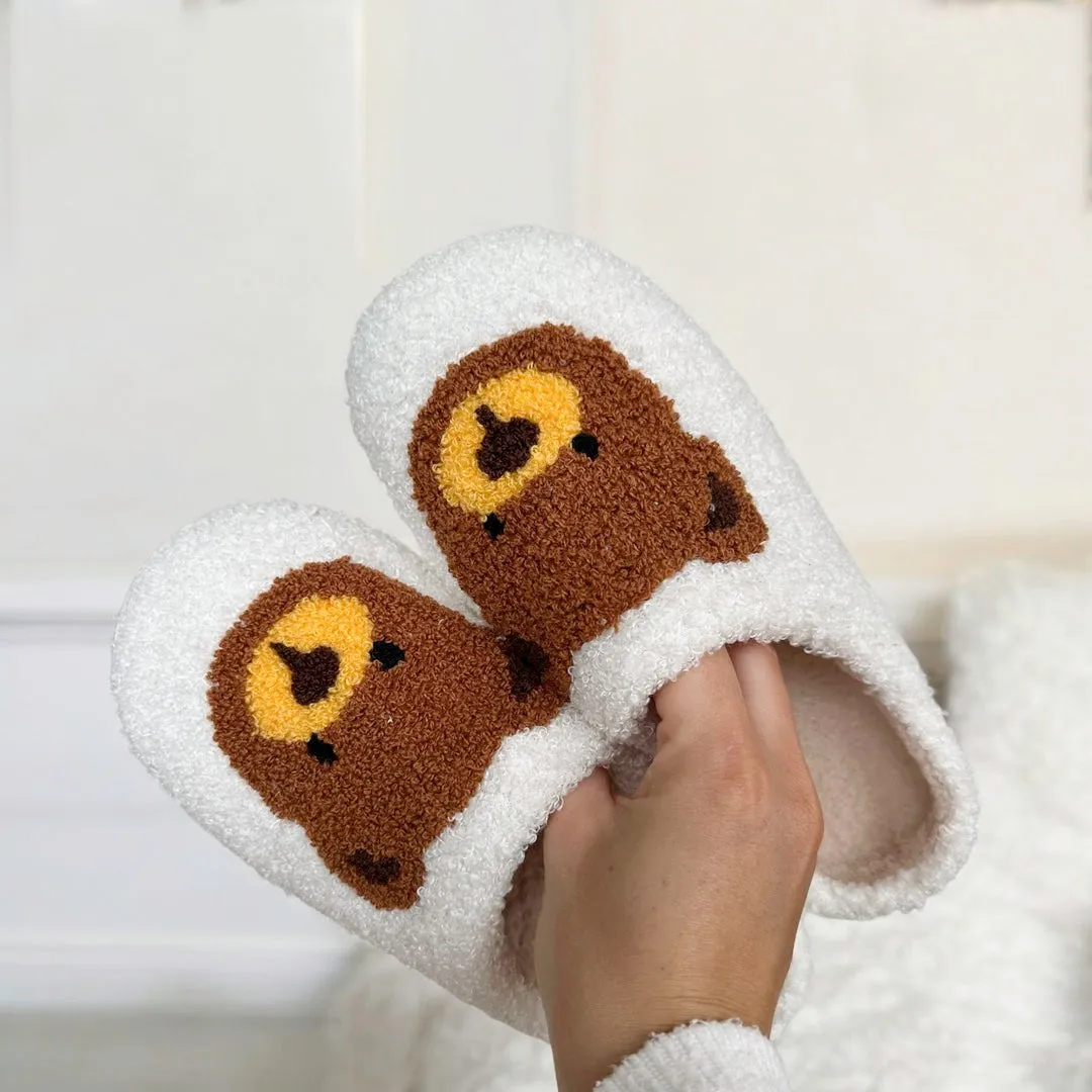 Nordic Teddy Bear Slippers