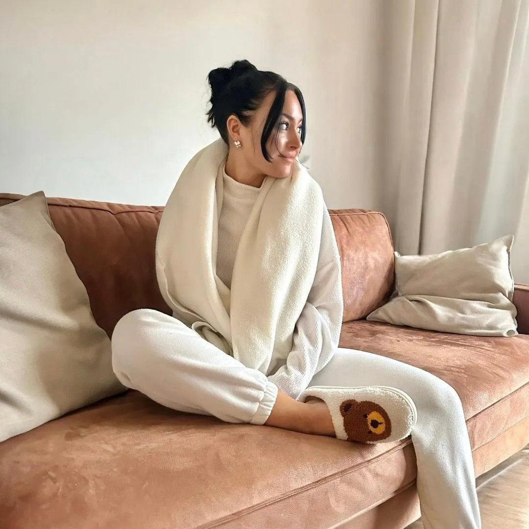 Nordic Teddy Bear Slippers