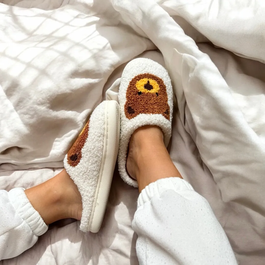 Nordic Teddy Bear Slippers
