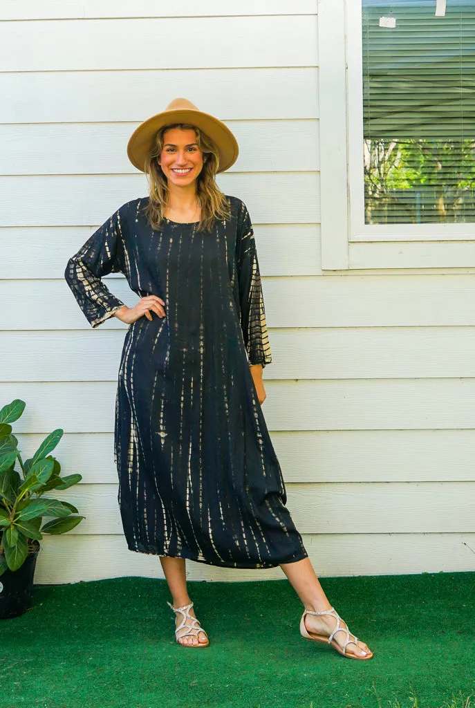 Obsidian Breeze Maxi Dress