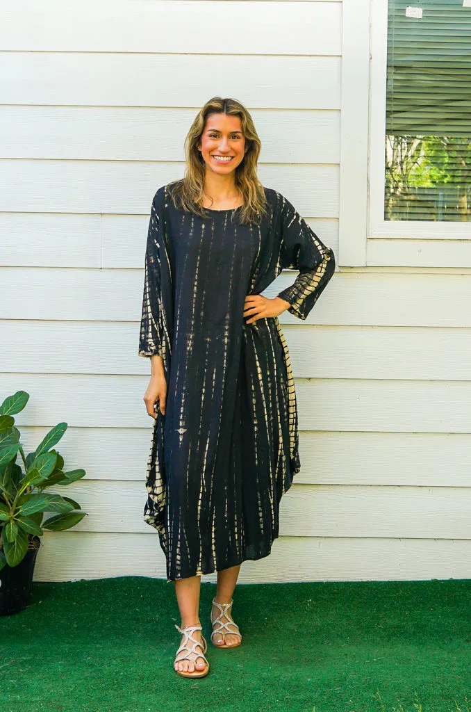 Obsidian Breeze Maxi Dress