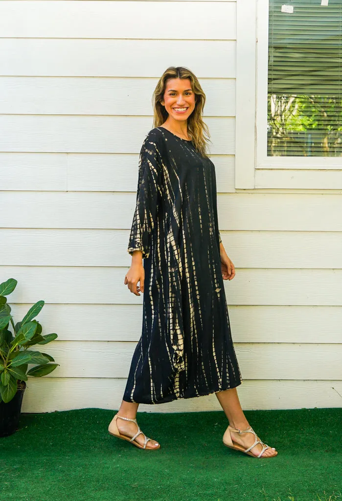 Obsidian Breeze Maxi Dress