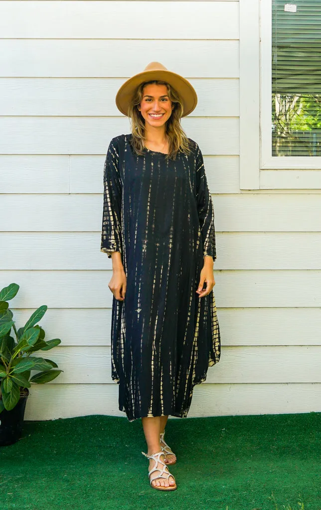 Obsidian Breeze Maxi Dress