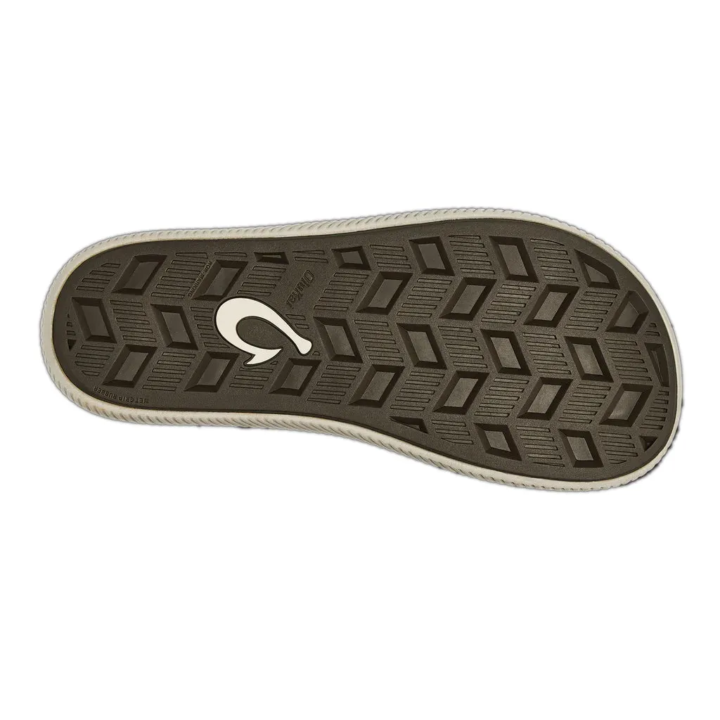 Olukai Mens Ulele Dark Wood Sandal