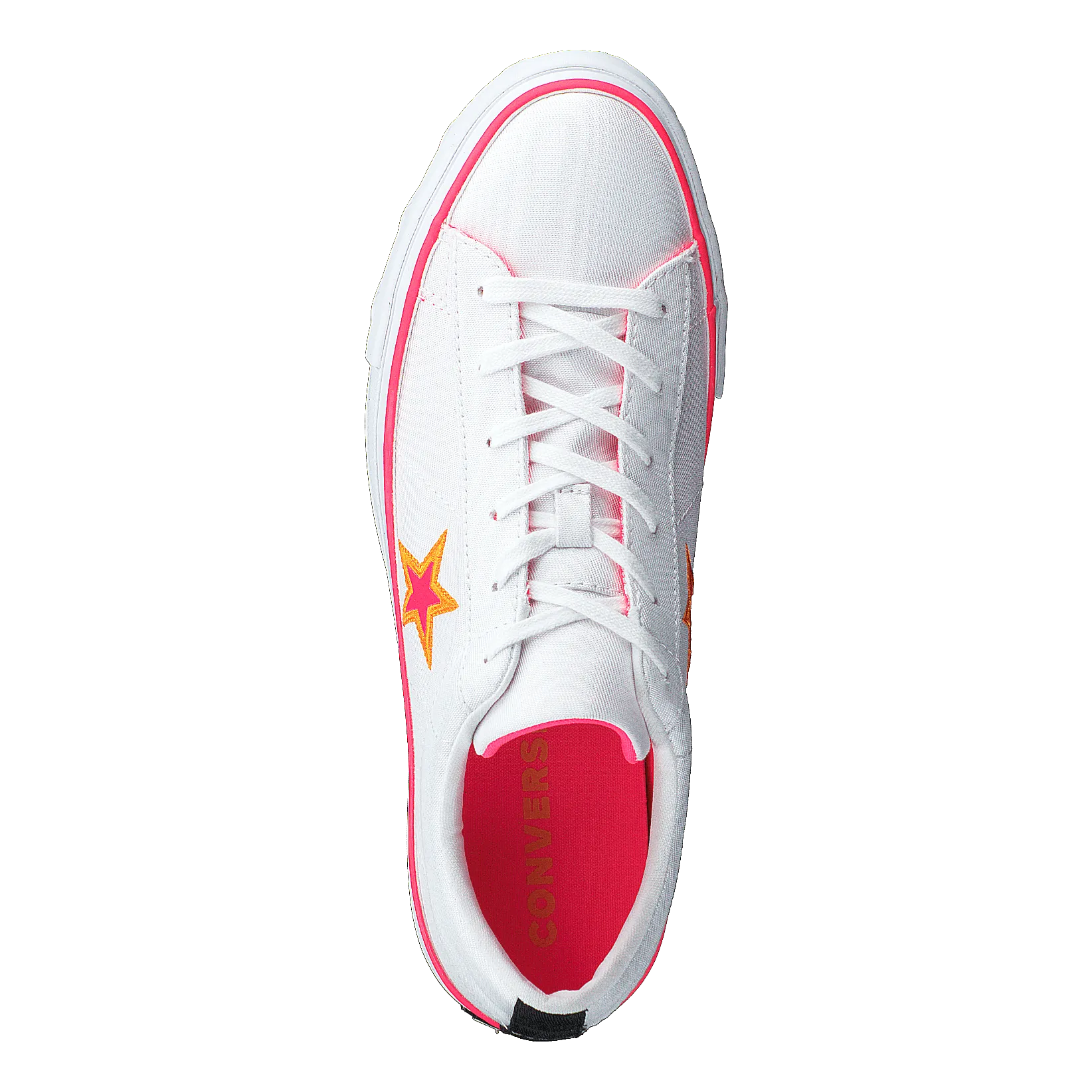 One Star Platform White / Racer Pink / Orange