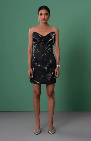 Onyx slip dress