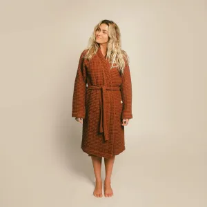 Organic Cotton Weightless Waffle Knit Robe