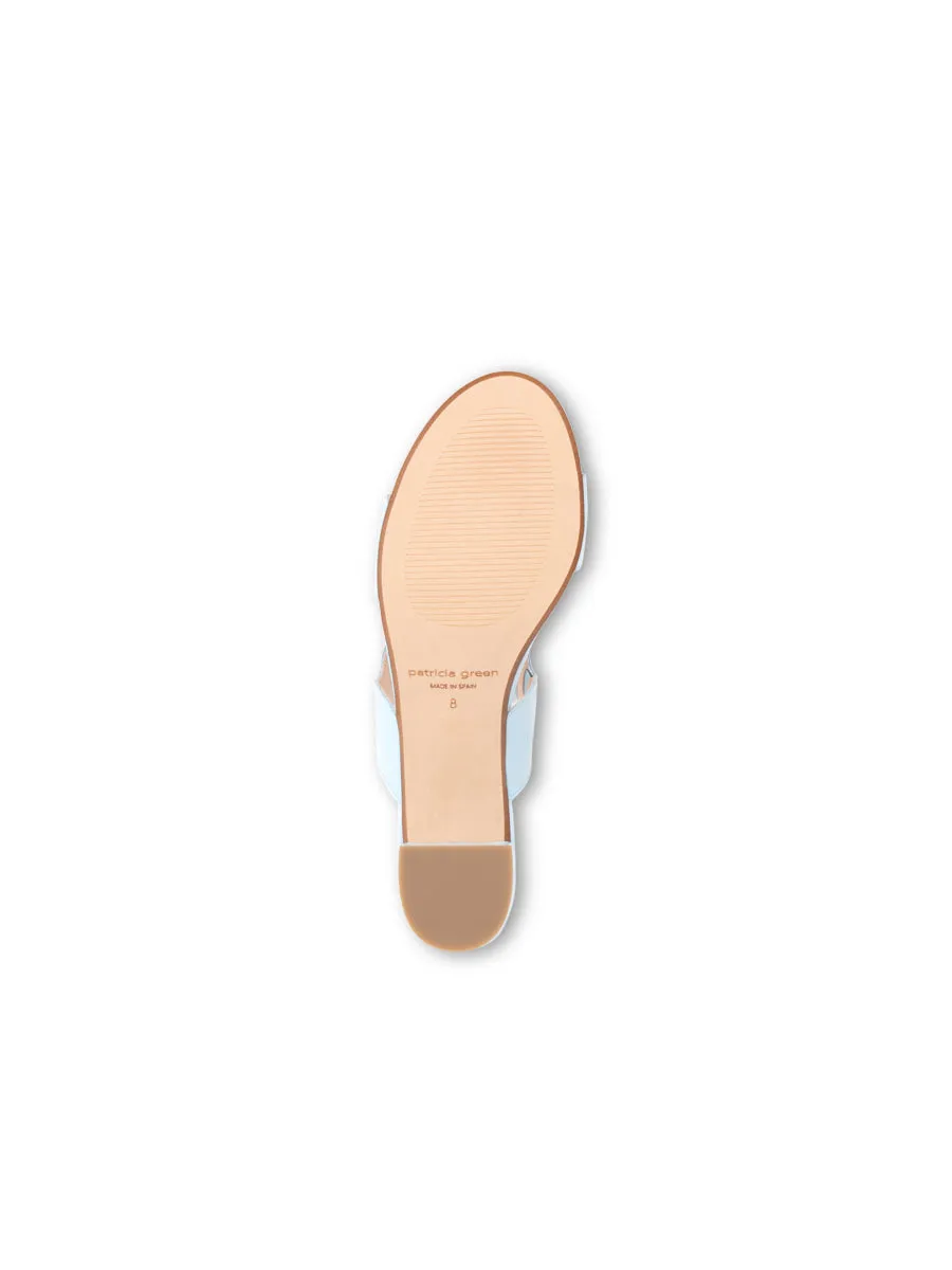 Palm Beach Block Heel Scalloped Sandal