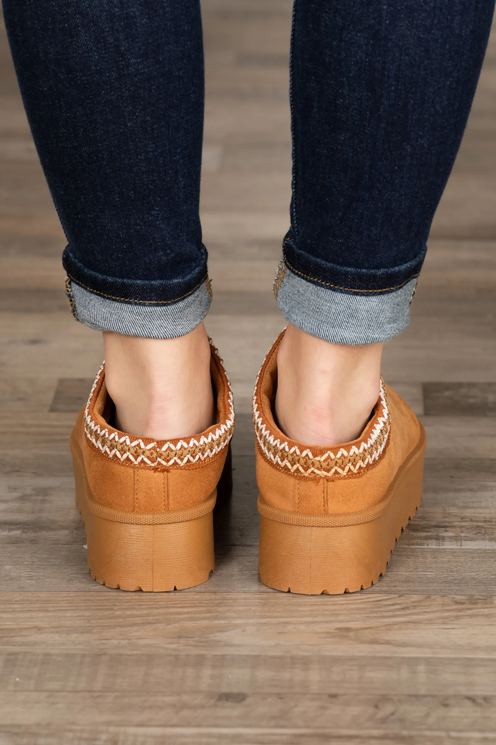Platform Sherpa Slip On Shoes