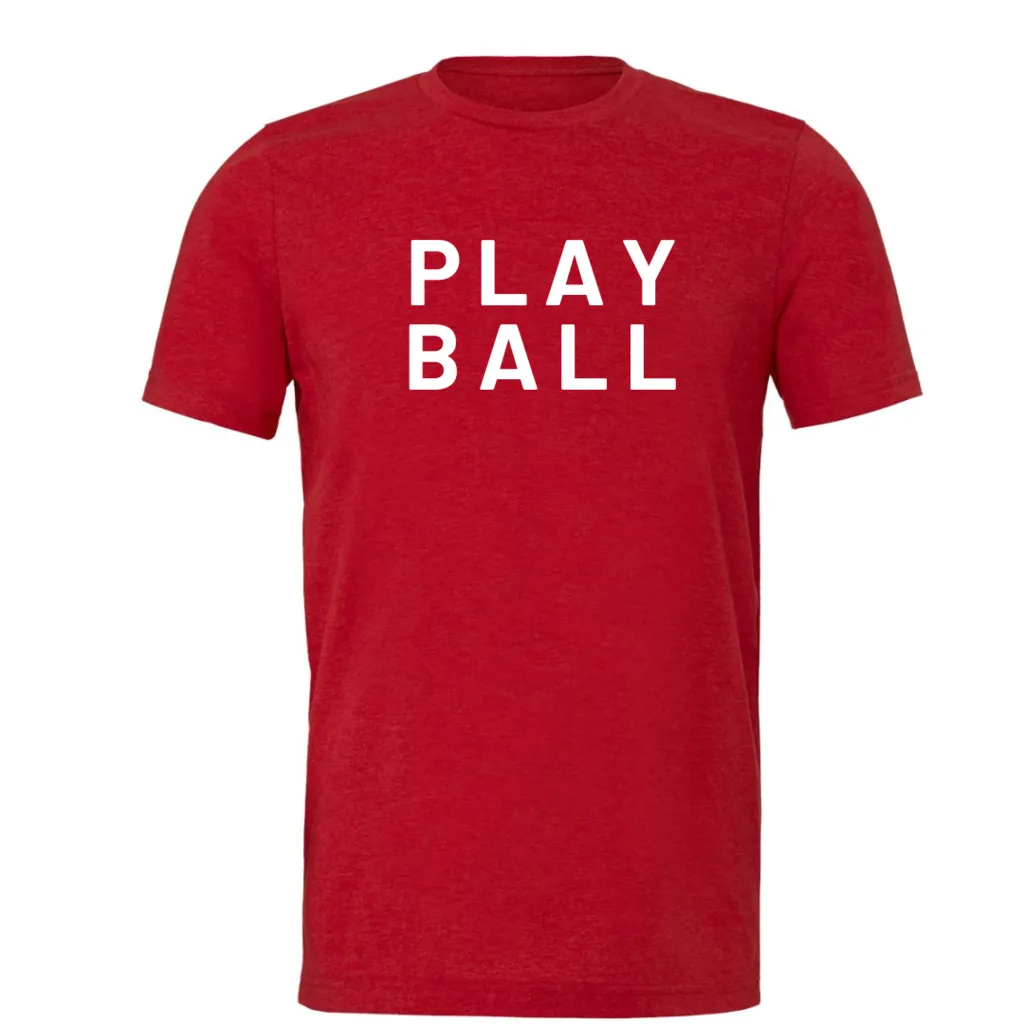 Plume Signature Crewneck Tee "PLAY BALL"