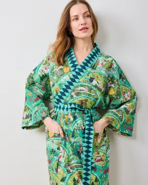 Rabbit Wonderland - Long Robe - Sage