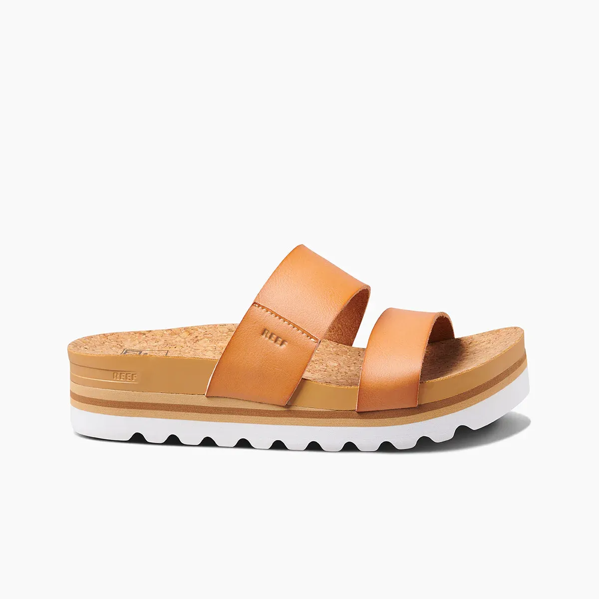 Reef Womens Cushion Vista Hi Natural Sandal