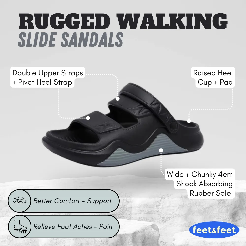 Rugged Walking Slide Sandals