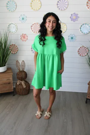 Seeking Sunshine Pocket Dress • Green