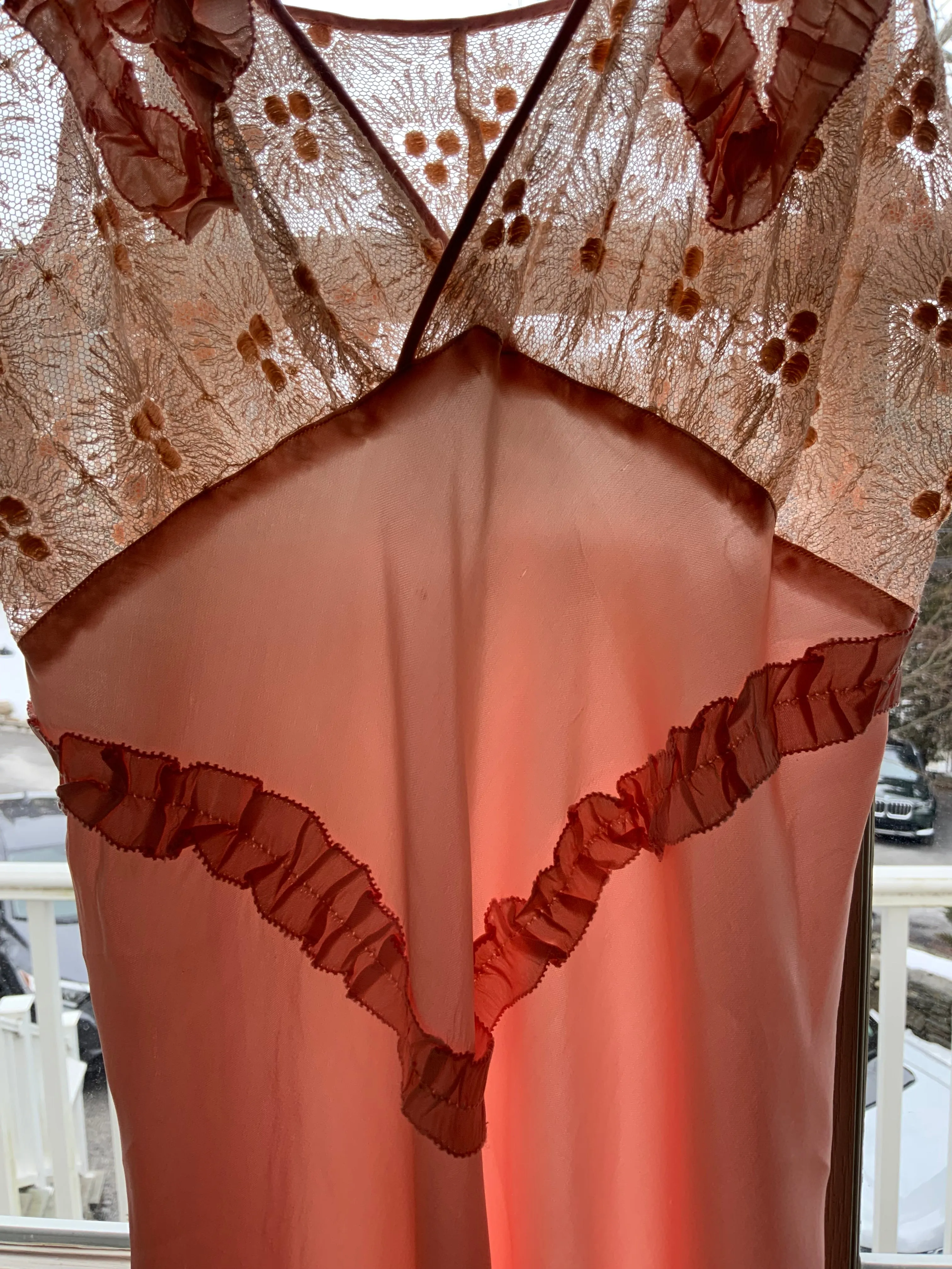 Silk slip Dress - 70s - 70C