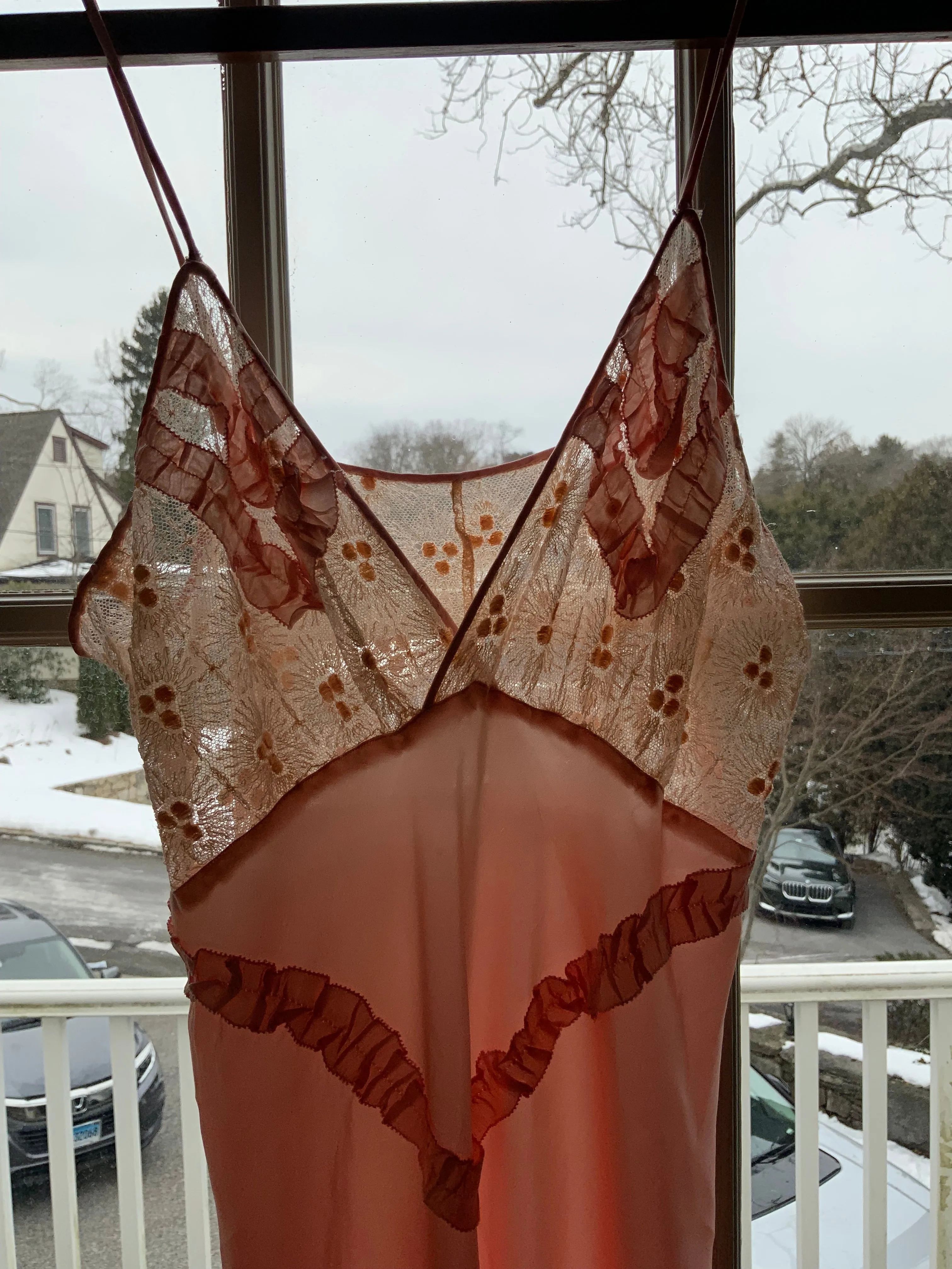 Silk slip Dress - 70s - 70C