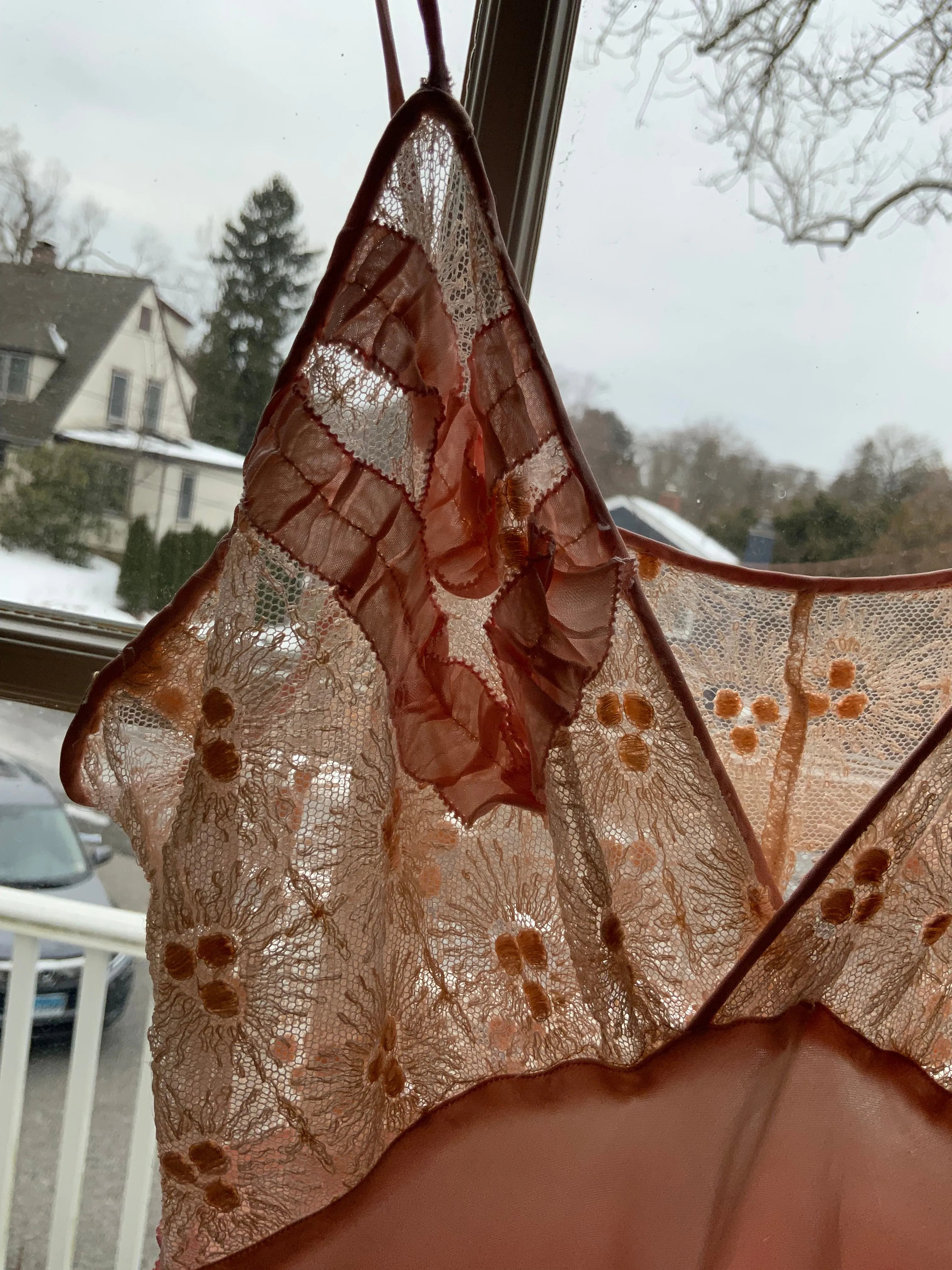 Silk slip Dress - 70s - 70C