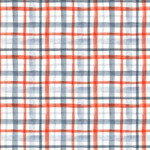 Snow Much Fun Christmas Plaid in White by Clara Jean