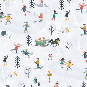 Snow Much Fun Skating Celebration in Ice by Clara Jean