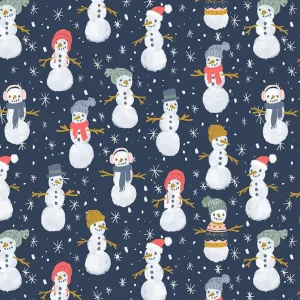 Snow Much Fun Snowman Parade in Multi by Clara Jean