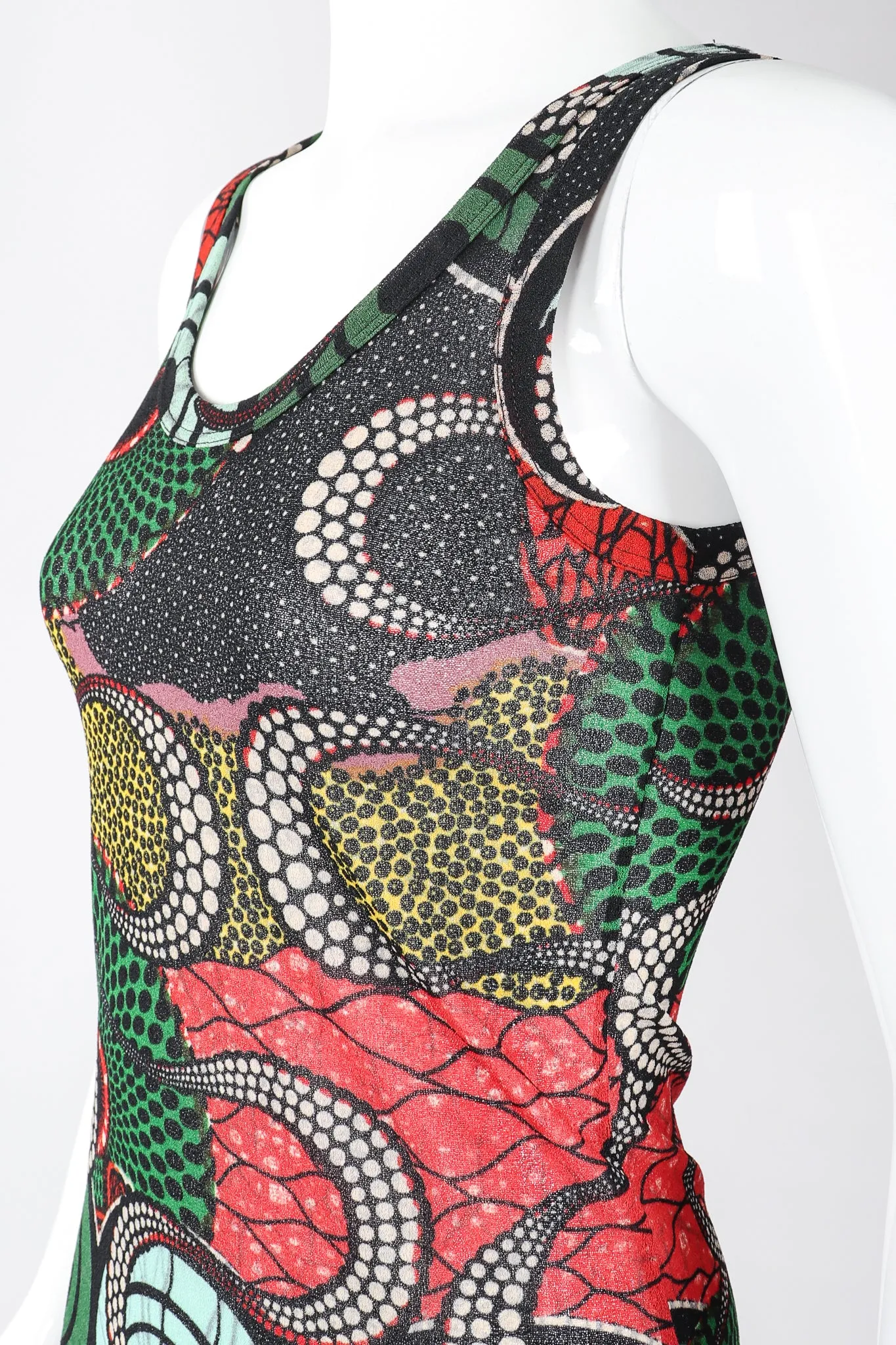 Soleil Wax Print Mesh Tank