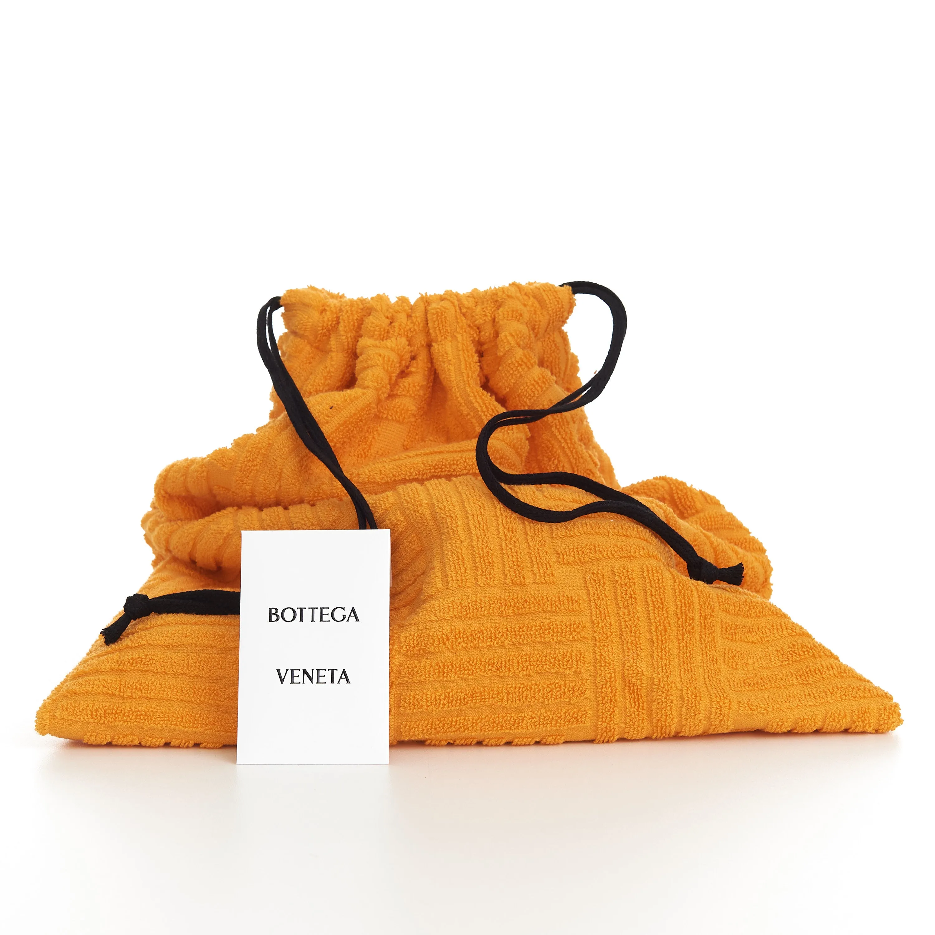Sponge Slide Sandals In Tangerine Orange Cotton & Rubber