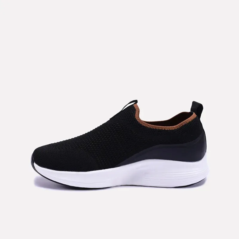 Surge Black Slip On Sneakers 0120504